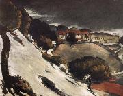 Paul Cezanne snow France oil painting artist